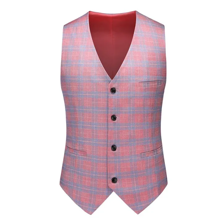 Red%20Striped%20Plaid%20Suit%203-piece%20Men's%20Wedding%20Party%20Dress%20Jacket%20and%20Pants%20Vest%20Fashion%20Slim%20Men%20Blazer%20Coat%20Trousers%20Waistcoat%20-%20Image%203