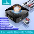 DoomHot Two In One Audio Bluetooth Adapter Digital Display 5.0 Bluetooth Audio Receiver Transmitter Two In One Aux Audio Adapter HIFI Audio Receiver HD Microphone Support USB Drive / TF Card / AUX / RCA. 
