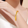 Vietnam sand gold dragon scale bracelet light luxury style Xiaohongshu closed mouth ladies versatile Douyin long-lasting jewelry personality.
