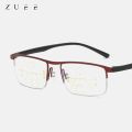 Progressive multi-focus reading glasses for Men Women anti-blue light near Far reading glasses anti-radiation metal Gafas. 