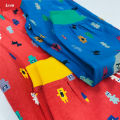 Boys Printed Elastic Waist Cotton Trouser Pant For Baby Boy From Levin.