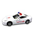 Random Color Car RED / WHITE  Kids Alloy Die Cast Full Metal 1:32 Scale Rescue Toy Cars Heavy Metal With Siren Music LED Lights Push & Pull Toys. 
