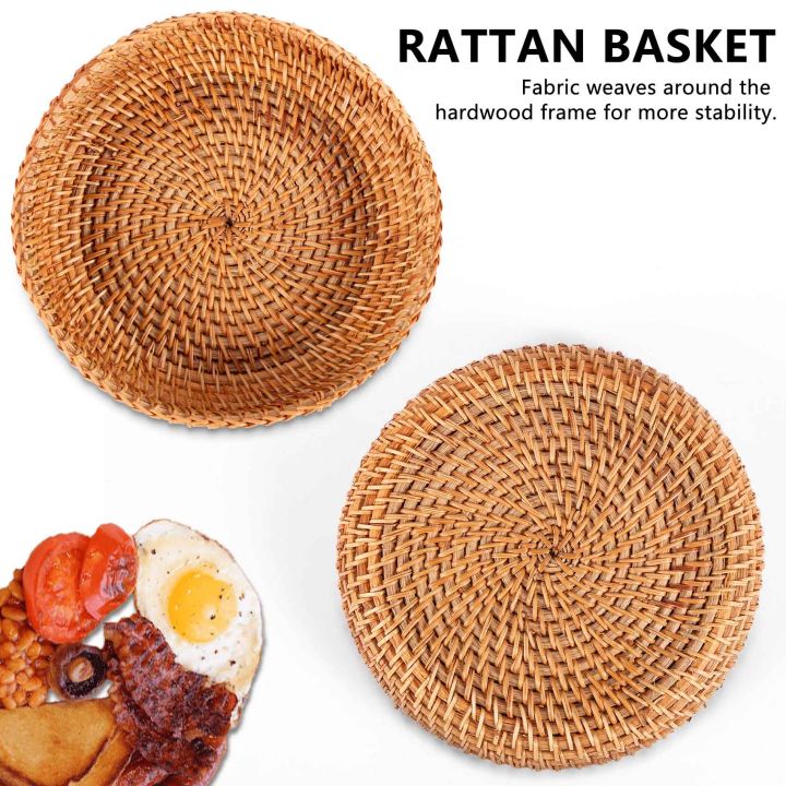 Handmade%20Autumn%20Rattan%20Weaving%20Round%20Storage%20Basket%20Fruit%20Dish%20Rattan%20Bread%20Basket%20for%20Kitchen%20Food%20Picnic%20Bread%20Mini%20Container%20-%20Image%205