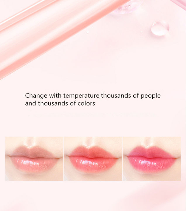 Honey%20Peach%20Magic%20Color%20Lipstick%20Temperature%20Lip%20Balm%20Moisturizing%20Nourishing%20Long%20Lasting%20Smooth%20Natural%20Brighten%20Lip%20Makeup%20-%20Image%203