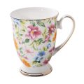 300ml Creative Flower Ceramic Mugs With Handle Floral Mugs Porcelain Bone China Tea Mug Coffee Cups Large Coffee Mugs Home Decor. 