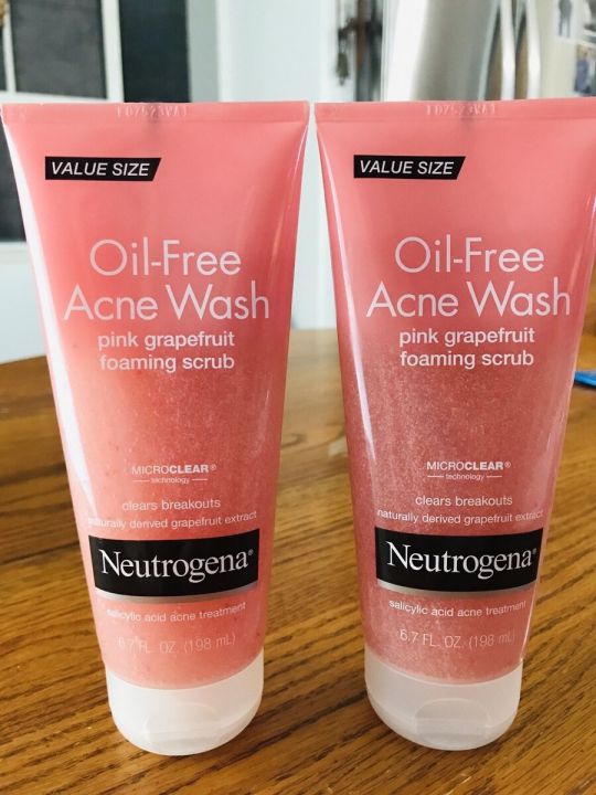 Neutrogena%20Oil%20Free%20Acne%20Wash%20Pink%20Grapefruit%20Foaming%20Scrub,%20198ml%20-%20Image%208