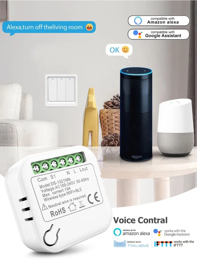 MINI Wifi Smart Switch Timer Wireless Switches Support ways