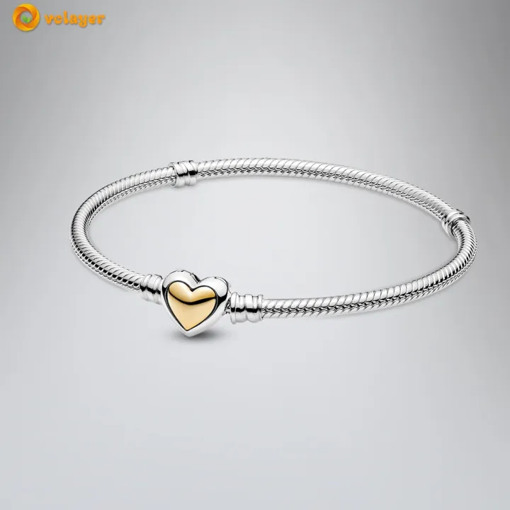 Volayer%20925%20Sterling%20Silver%20Bracelets%20Butterfly%20Clasp%20T-bar%20Heart%20Moments%20Beads%20Pav%C3%A9%20Snake%20Chain%20Bracelets%20Friendship%20Bangles%20-%20Image%202