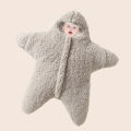 Newborn baby sleeping bag, baby one-piece, starfish, cute crawling suit, autumn and winter, thickened kick-proof bag, anti-startling. 