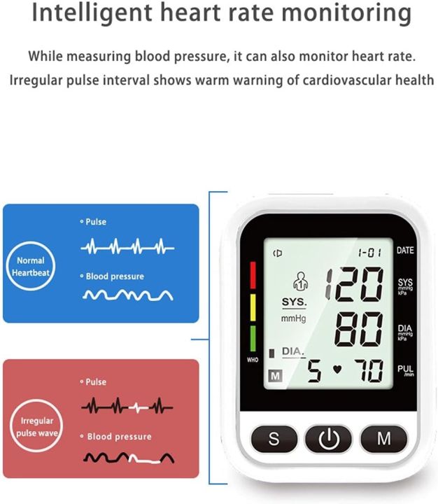 Blood%20Pressure%20Monitor,Automatic%20Upper%20Arm%20Digital%20BP%20Machine%20Cuff%208.6-16.5%20inches%20for%20Home%20Use%20Large%20Backlit%20Display,%202%20Users%20Mode%20120%20Sets%20Memory,%20Arrhythmia%20Detecting%20with%20Dual%20Power%20Sources%20-%20Image%204