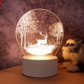 New Cute Snow Deer 3D LED Night Lights Neon Sign Lamp LED Desk Lamp Night Light Table Lamp. 