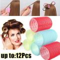 【Toy life hall】1/3/6/12Pcs Self Random Colour Hair Rollers/Self-Adhesive Curlers/Bangs Volume Hair Clips/Women Home Use Styling Tools Signs.
