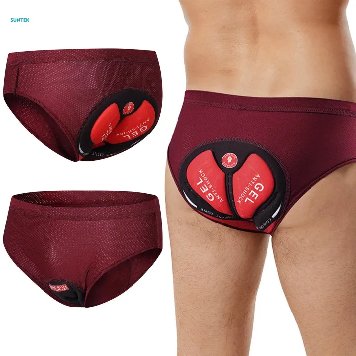MTB%20Bike%20Underwear,%20Bicycle%20Undershorts%20Briefs%20'%20Padded%20Cycling%20Shorts%20for%20Folding%20Bike%20Cycling%20Accessories%20,%20Deep%20Red%20XXXL%20-%20Image%205