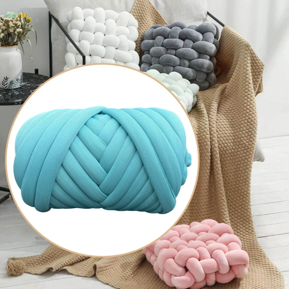 250G Chunky Yarn Arm Knitting Yarn Length 787inch Crocheting Soft DIY  Washable Tube Giant Yarn Jumbo Tubular Yarn Bulky Yarn for Craft Weave