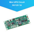 DC Mini UPS Circuit Module 9V/12V 1A Charging Discharge Module for 18650 Lithium Battery UPS Voltage Converter Uninterruptible Power Supply Board.