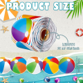 Bulletin Board Border 68.9 Feet Beach Ball Border Trim Borders for School Classroom Home Chalkboard Decoration Easy Install Easy to Use. 