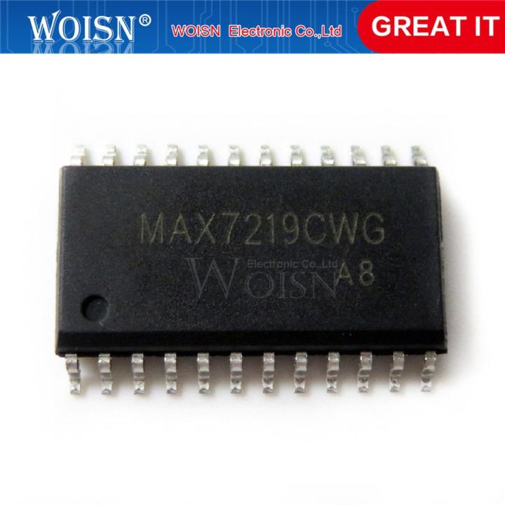 10pcs/lot MAX7219CWG MAX7219EWG MAX7219  SOP24 LED display driver  In Stock