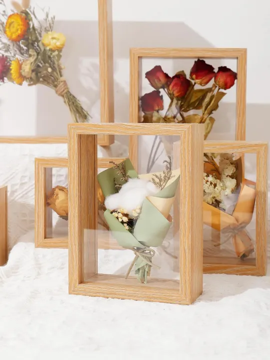 Wood%20Dried%20Flower%20Picture%20Frame%20Home%20Decor%20Transparent%20Picture%20Frame%20-%20Image%202