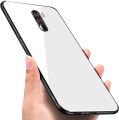 Xiaomi Poco F1 / PocoPhone F1 Back Cover Glass Case Shock-Resistant Flexible TPU Camera Protection Rubber Soft Silicone Anti Dropping Phone Cover. 