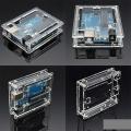 Arduino CASE Transparent ACRYLIC Case Arduino Uno R3 Case Protective Shell Gloss Plastic Box Water Clear Cover Acrylic Enclosure Arduino Uno R3 Case Adapters. 