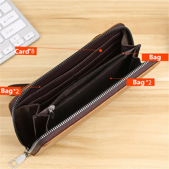 Leather%20Wallets%20for%20Men%20Vintage%20Long%20Wallet%20Zipper%20Male%20Money%20Purse%20Business%20Phone%20Pocket%20Card%20Holder%20-%20Image%204