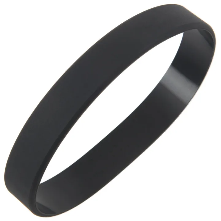 3X%20Fashion%20Silicone%20Rubber%20Elasticity%20Wristband%20Wrist%20Band%20Cuff%20Bracelet%20Bangle%20Black%20-%20Image%207