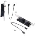 SPDIF optical and RCA out plate cable bracket for asus msi gigabyte motherboard. 