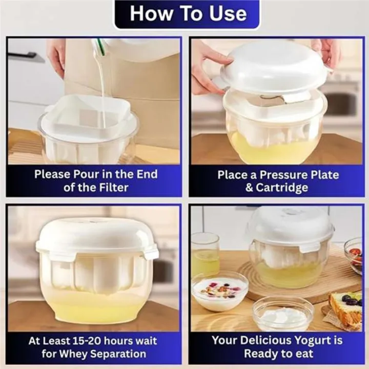 Greek%20Yogurt%20Maker%20with%20Ultra%20Fine%20Mesh%20Strainer,%20Lid%20&%203%20Filter%20Cloths,%20Ideal%20for%20Homemade%20Dairy%20Products%20-%20Image%203