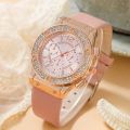 Stylish New Ladies Watch 2pcs Set Women Watches Diamond Casuals Fashion Watches For Girls Luxury Stylish Watch. 
