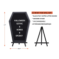 1Set Black Felt Letter Board Gothic Message Board Office Home Decor Letter Board with 340 White Changeable Characters.