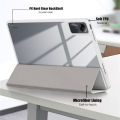 For Xiaomi Redmi Pad SE Case With Pen Holder Leather Acrylic Clear Back Shockproof Cover For Funda Redmi Pad SE Smart Case 11.