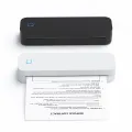 A4 Portable Thermal Transfer Printer Compatible with Windows/ Mac System Ink-less Printing Tattoo Pattern PDF File Webpage Contract Documents Picture Comes with 1pc Paper Roll. 