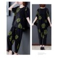 2pcs Women Casual Wanita Seluar Baju Individual Set Wear Top and Pants Lady Tracksuit Short Sleeve #2311.