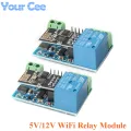 ESP8266 ESP 01 5V 12V 1 WAY WiFi Relay Module Things Smart Home Remote Control Switch Wireless WIFI Module for Arduino Phone APP. 