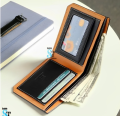 New Man Wallet Leather with Coin Pocket Mens Money Bag Card Holder Man's Purse Small High Quality PU Leather Wallet for Men - Wallet For Men - Money Bag For Men - মানি ব্যাগ. 
