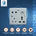 5 Pin Multi Function Universal Wall Switch Socket - Universal Socket. 