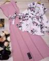 Winter Collection Rose Print Stitched Kurti & Blazer Belt for Women – Free Size, Fashionable, Comfortable, Regular Wear. 
