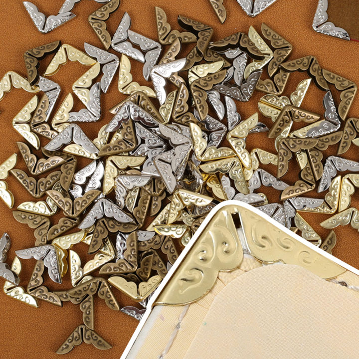 50pcs%20Book%20Photo%20Frame%20Notebook%20Antique%20Decorative%20Protective%20Corner%20-%20Image%205