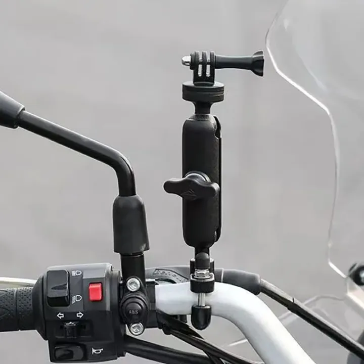 Motowolf%20360%C2%B0%20Aluminum%20Motorcycle%20Handlebar%20Camera%20Mount%20for%20GoPro%20Insta360%20Osmo%20and%20Action%20Cameras%20Black%201%20Set%20-%20Image%203