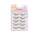 Cat-Eye Makeup Manga Lashes Natural Wet Look Dramatic Fake Eyelashes Fluffy Fairy Clusters Cosplay Lashes Women. 