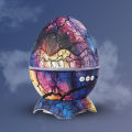 Led Dinosaur Eggs Shell Galaxy Starry Projector Bluetooth-compatible Remote Control Night Lights Children Gift. 