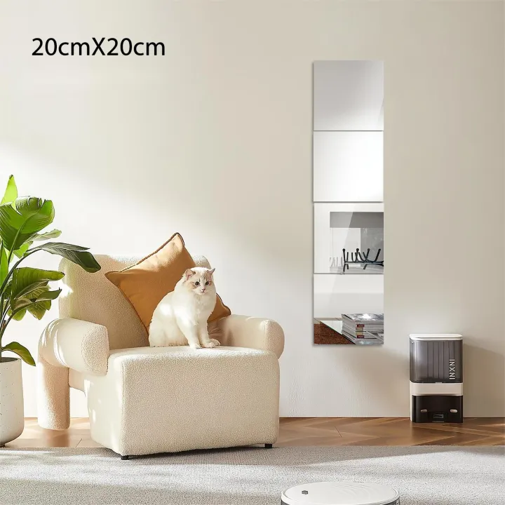 4/8Pcs%20Acrylic%20Mirrors%20Set%20Self%20Adhesive%20Mirror%20Tiles%202mm%20Thick%20Flexible%20Unbreakable%20Mirror%20Sticker%20Square%20Mirror%20Wall%20Stickers%20-%20Image%203