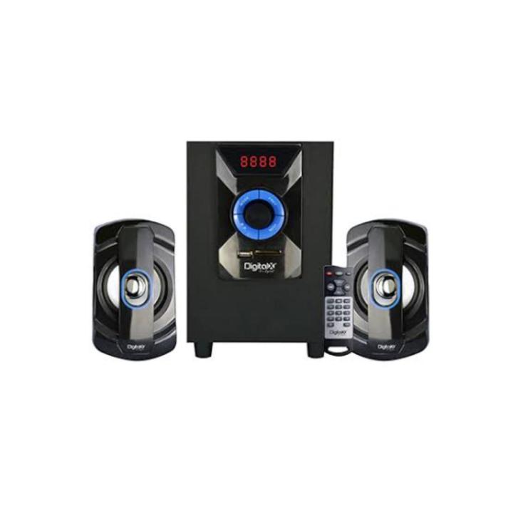 Digital X 2.1 Channel Multimedia Bluetooth Speakers With Remote Control