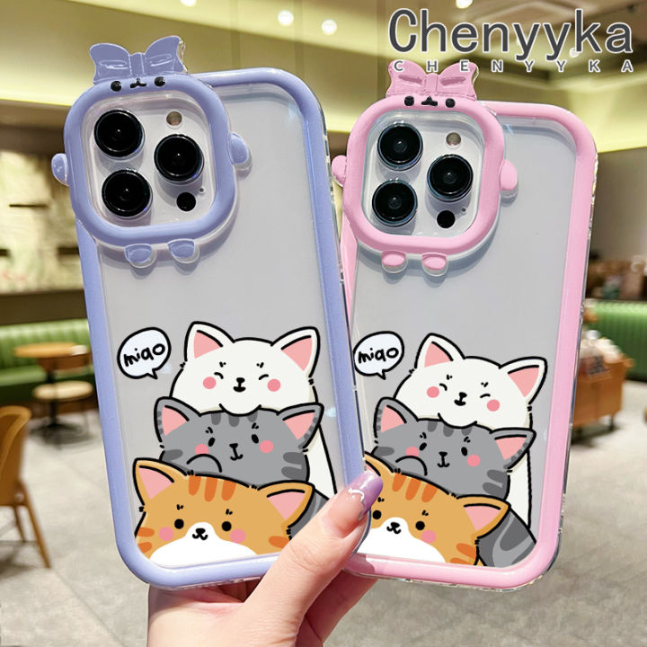 Chenyyka%20For%20iPhone%20X%20Xs%20Xr%20Xs%20Max%20Case%20Cartoon%20Cute%20Cat%20Little%20Monster%20Camera%20Lens%20Soft%20Clear%20Shockproof%20Phone%20Cases%20Simple%20Transparent%20Back%20Cover%20Silicone%20Protective%20Case%20-%20Image%203