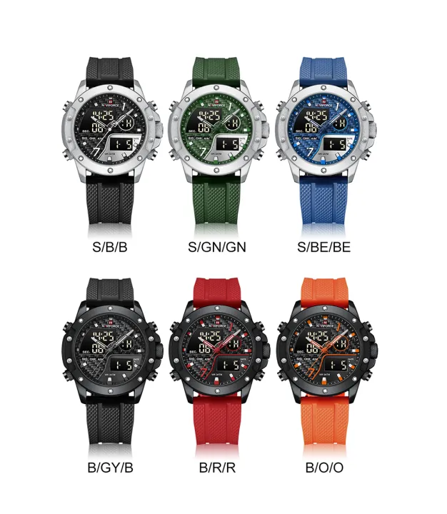 NAVIFORCE%20NF9221%20Men%E2%80%99s%20Fashionable%20and%20Dynamic%20Watch%20with%20TPU%20Strap%20Luminous%20Waterproof%20Multi-function%20Date%20Display%20Dual%20Quartz%20Movement%20-%20Image%202