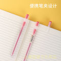 Deli A119 Color Gel Pen 0.5mm Student Ball Pen Multicolor Full Needle Tube Signature Pen Multi Colors Ball Pen. 