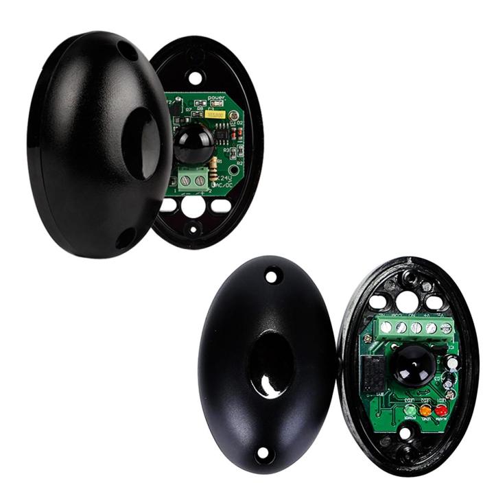 KOGEEK DC12V Infrared Photocell Beam Sensor Automatic Gate Door Garage Shutter Barrier Detector Door Window Burglar Alarm System Sliding Gate Opener Accessory 24V 1 Pair(Transmitter&Receiver)