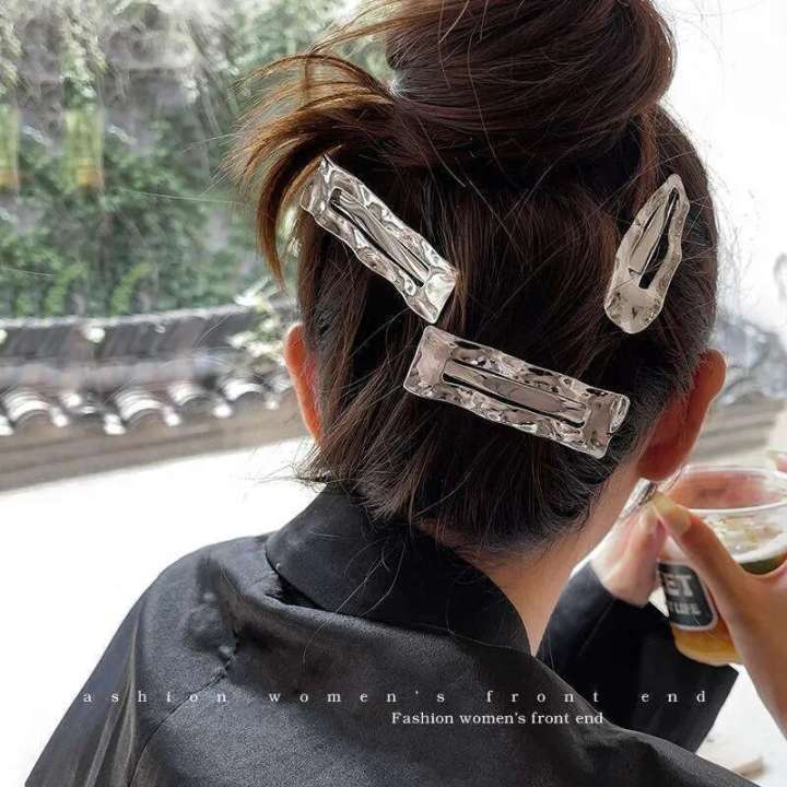 Korean%20personality%20fashion%20trendy%20metal%20large%20size%20simple%20temperament%20duckbill%20clip%20cool%20style%20broken%20hair%20clip%20at%20back%20of%20the%20head%20-%20Image%203