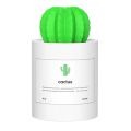 USB Air Humidifier Cactus Timing Aromatherapy Diffuser 280Ml ,White. 