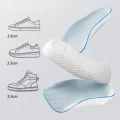 Height Increase Half Shoe Insoles Inner heighten Pad Cushion Arch Support Unisex Invisible Heighten Sole Insole.